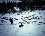 Gareth and Stuart sledging