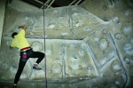 Bouldering at Kelsey Kerridge climbing wall