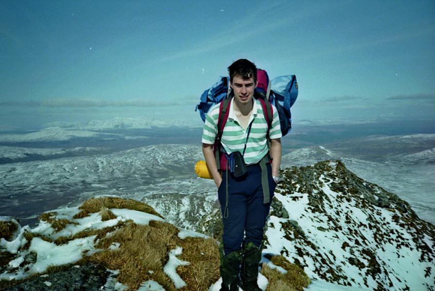 1993-03-25b.jpg - Adam near the summit
