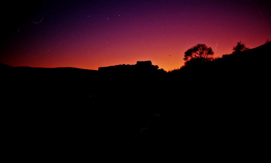 1993-08-15b.jpg - Crag sunset