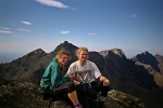 Lizzie and Toby on Sgurr Dubh Mor