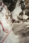 Hilary on Central Gully, Great End