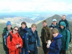 On the summit of Helvellyn - William, Kath, Mike, Pete, George, Lottie, Jaako, Sarah and Niall