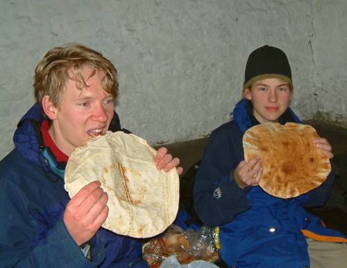 20031025-130218.jpg - Peter and Lottie with the big bread lunch