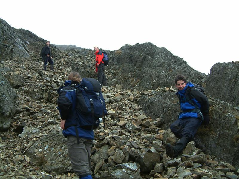 20040327-152056.jpg - The scree slope ascent of Glyder Fawr