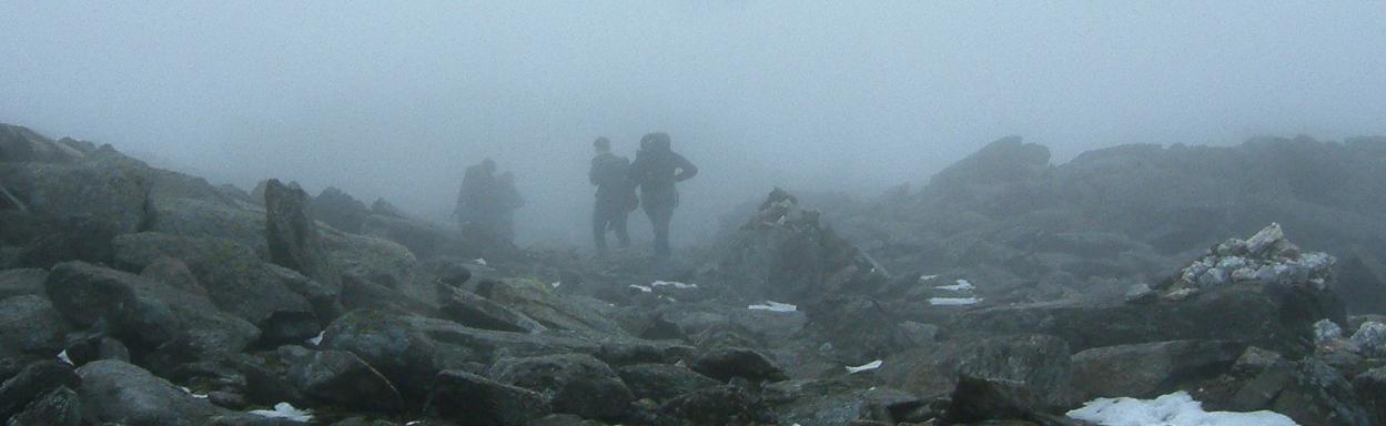 20040327-154130.jpg - Back in the mist, near the top of Glyder Fawr