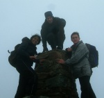 Leika, Dave and Marko on the trig point