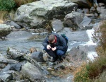 Graeme playing in the beck