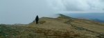 Mist rolls in, on the Carneddau ridge