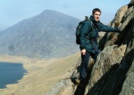 Dave with Pen yr Ole Wen behind