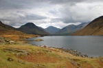 The standard "postcard" view of Wasdale from the foot of the lake