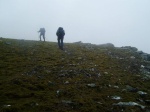 Being left behind by Nick and Peter near the summit of Beinn Ime