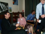 Mark, Ruth, Tom and Egg socialising