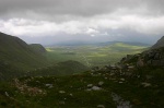 Looking down to Coire Bà and Rannoch Moor
