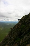 Sarah and Dave on Curved Ridge with Rannoch Moor behind