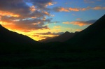 Sunset in Glen Shiel