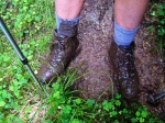 Sarah's muddy boots