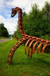 On the way home: dinosaur sculpture by A85