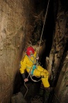 Alison abseiling