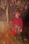 John with a big stalactite in Easy Passage