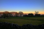 Pen y Ghent and Selside Farm at sunset