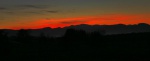 Sunset over the Strathconon mountains, seen from the Black Isle