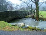 The water rushing under Strands Bridge was a portent of Tuesday's walk