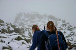 Ruth and Alison on Broad Crag - can you tell them apart?