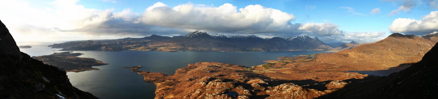 20060414-190226.jpg - Loch Torridon panorama featuring Beinn Alligin, Beinn Dearg and Liathach