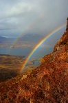 Rainbow seen from the nose of Ben Shieldaig