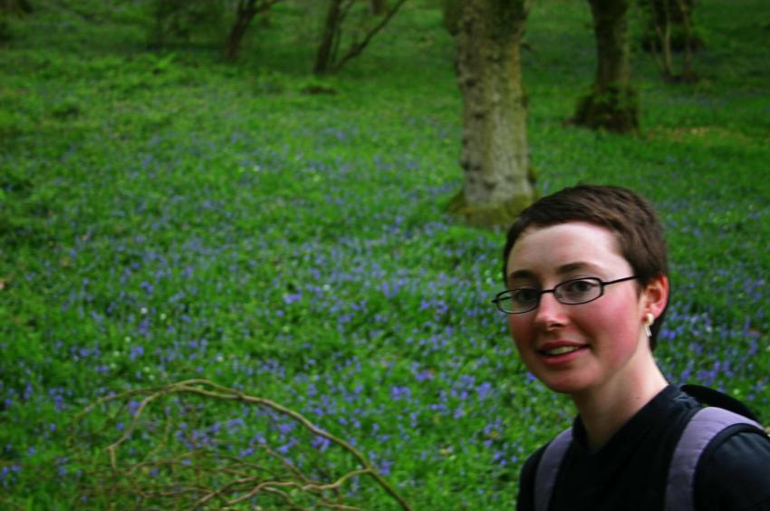 20060514-162320.jpg - Lydia with bluebells