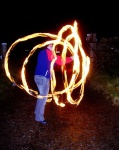 Heather with fire-poi
