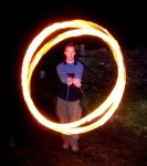 George in fire-poi frame
