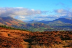 Sun on Latrigg and the Mell Fells, but not on Blencathra
