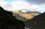 Tuesday's walk also began at Llyn Ogwen - here's a view towards Y Garn