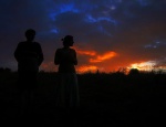 Jack, Olivia and the sunset