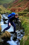 David crossing the river