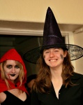 Cheery wicked witch Emma is haunted by Little Dead Riding Hood (Monica)