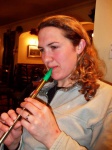 Catherine and her tin whistle