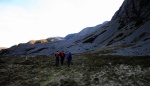Approaching the scree slopes