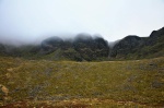 Misty crags