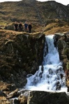 Waterfall (with hillwalkers for scale)