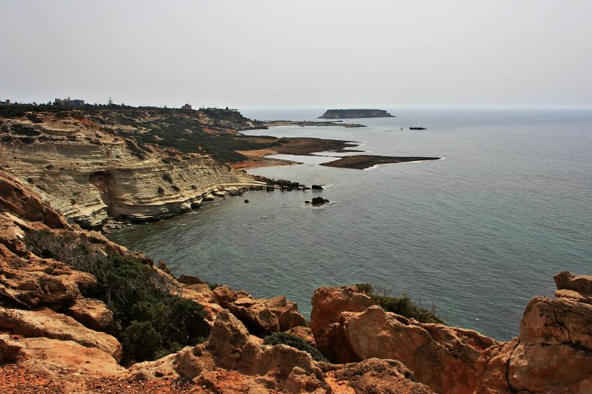 20080414-145110.jpg - Clifftop view of Agios Georgios and Geronisos Island