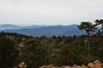 More pine-covered ridges