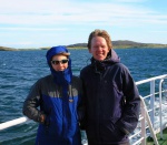 Lottie & Peter on the Sound of Barra ferry