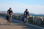 Peter and Lottie on the causeway