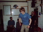 Ian demonstrates his dancing talent