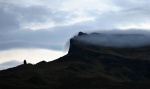 Wisps of clound draped over the Storr