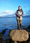 On a rock by Loch Linnhe
