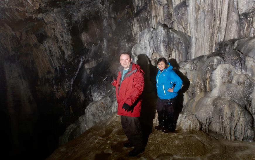 20140613-130526.jpg - Colin and Julia in the Spar Cave